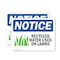 Signmission Recycled Water Used On Lawns Sign With Symbol, 5 in W x Rectangle, Vinyl Decal OS-2PACK-NS-D-35-L-18006 - alternate 1